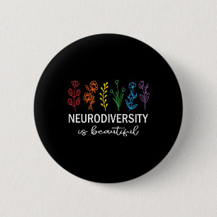 Chapa Redonda De 5 Cm Autismo Conciencia Aceptación Neurodiversidad es B