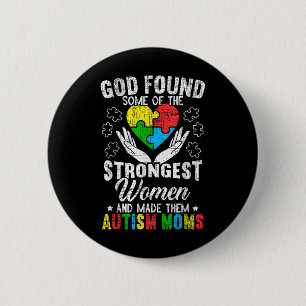 Chapa Redonda De 5 Cm Autismo Mamá Concienció Autismo Trastorno Espectro