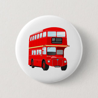 Chapa Redonda De 5 Cm Autobús de Londres