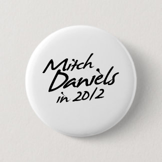 Chapa Redonda De 5 Cm Autógrafo de MITCH DANIELS 2012