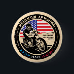 Chapa Redonda De 5 Cm Autopista Colorado de Millones de Dólares<br><div class="desc">Autopista de un millón de dólares hecha con un emblema vintage de estilo angustiado. Se trata de un recorrido panorámico famoso que se encuentra en Colorado y además de la ruta panorámica de San Juan.</div>