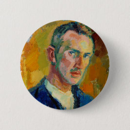 Chapa Redonda De 5 Cm Autoretrato (de Magnus Enckell)