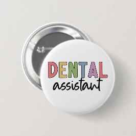 Chapa Redonda De 5 Cm Auxiliar dental | Regalos para dentista asistente