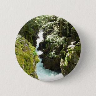 Chapa Redonda De 5 Cm Avalanche Gorge II en el Parque Nacional Glacier