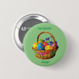 Chapa Redonda De 5 Cm Aventura de la caza de huevos de Pascua