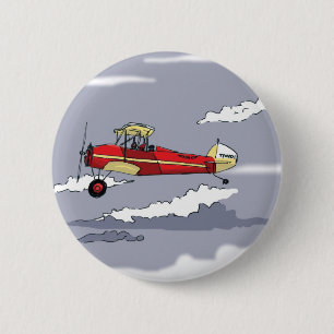 Chapa Redonda De 5 Cm avión