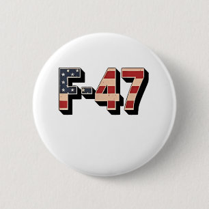 Chapa Redonda De 5 Cm Avión oficial F47 Maga Fighter Jet F-47 Jet Fighte