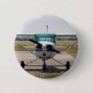 Chapa Redonda De 5 Cm Aviones ligeros de Cessna