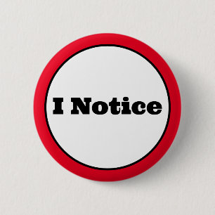 Chapa Redonda De 5 Cm Aviso