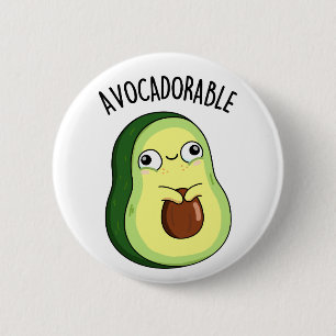 Chapa Redonda De 5 Cm Avoc adorable Funny Aguacate Pun