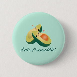 Chapa Redonda De 5 Cm Avocuddle Humor gracioso aguacates