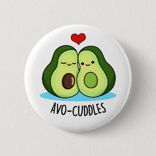 Chapa Redonda De 5 Cm Avocudelas Funny Aguacate Pareja Pun