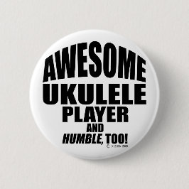 Chapa Redonda De 5 Cm Awesome Ukulele