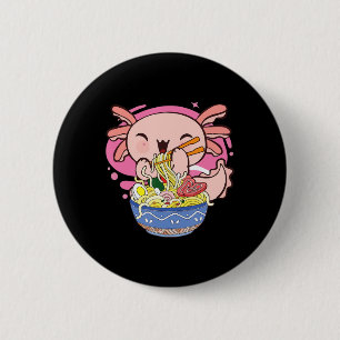 Chapa Redonda De 5 Cm Axolotl Ramen Kawaii japonés regalo de fideos anim