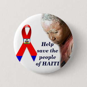 Chapa Redonda De 5 Cm Ayuda a Haiti_ Button