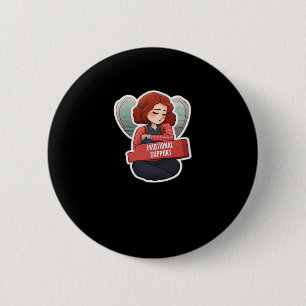 Chapa Redonda De 5 Cm Ayuda emocional Coworker Classic - Work Bestie Vir