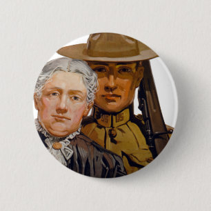 Chapa Redonda De 5 Cm Ayudas a mi hijo a ganar la guerra