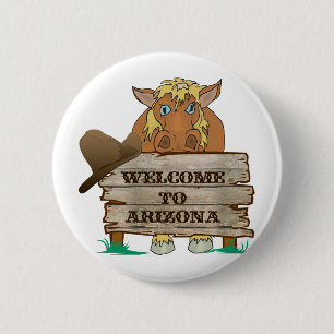Chapa Redonda De 5 Cm AZ - Bienvenidos al Caballo de Arizona