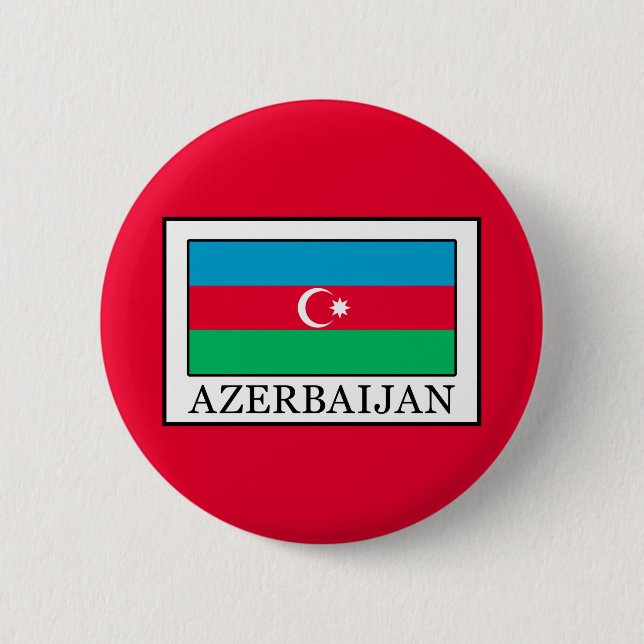 Chapa Redonda De 5 Cm Azerbaiyán (Anverso)