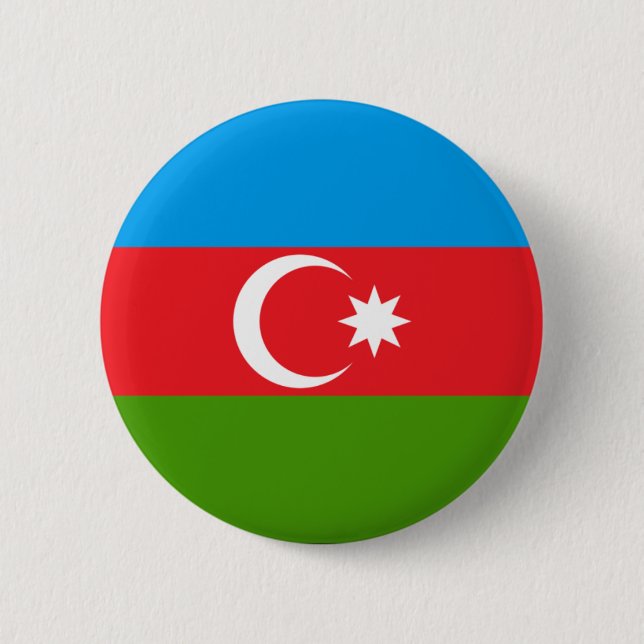 Chapa Redonda De 5 Cm Azerbaiyán (Anverso)