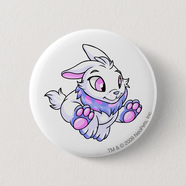 Chapa Redonda De 5 Cm Azul de Cybunny (Anverso)