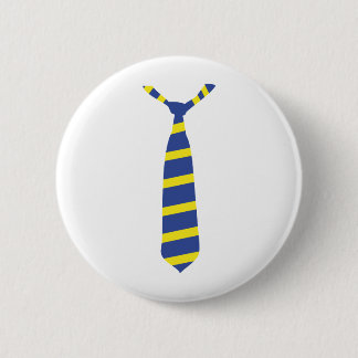 Chapa Redonda De 5 Cm azul del amarillo del nektie del lazo del fdp