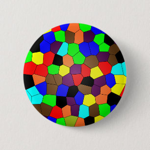 Chapa Redonda De 5 Cm Azulejos de Mosaico de Vidrio Teñido Coloridos