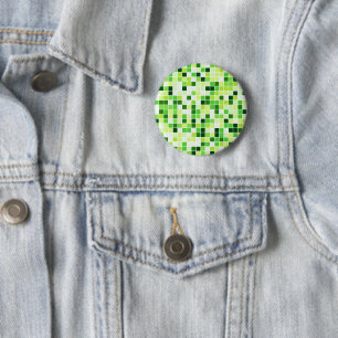 Chapa Redonda De 5 Cm Azulejos de Piscina, Baldosas Mosaico Verdes, Patr