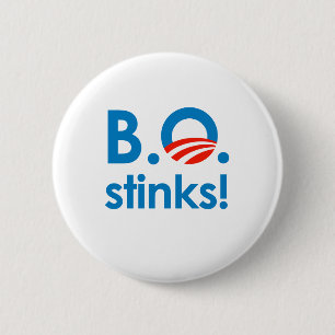 Chapa Redonda De 5 Cm B.O. Hedores/Anti-Obama