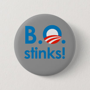 Chapa Redonda De 5 Cm B.O. Hedores/Anti-Obama