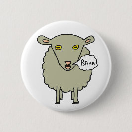 Chapa Redonda De 5 Cm Baa Sheep