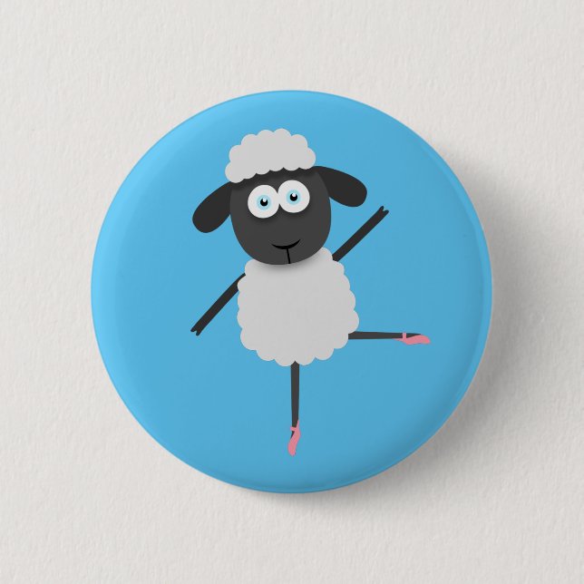 Chapa Redonda De 5 Cm Baaa llerina (Anverso)