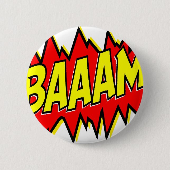 CHAPA REDONDA DE 5 CM ¡BAAAM! (Anverso)