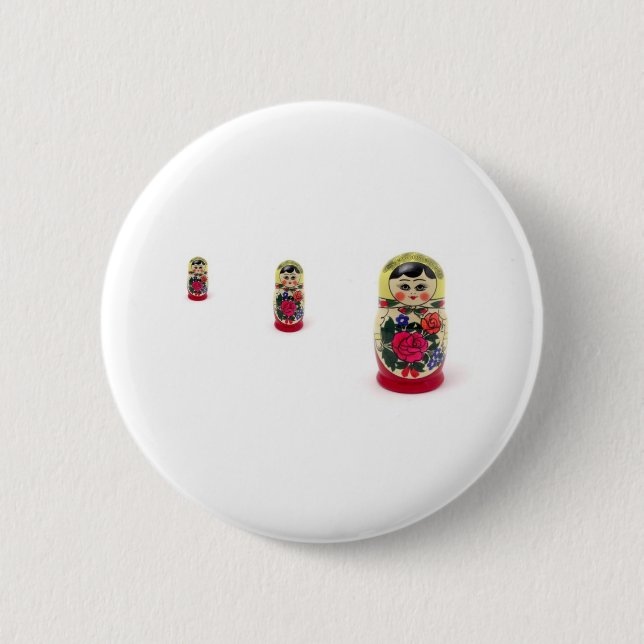 Chapa Redonda De 5 Cm babushka (Anverso)