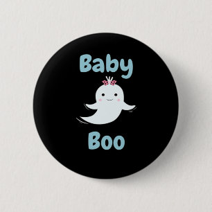 Chapa Redonda De 5 Cm Baby Boo Cute Niños O Parejas De Halloween Regalo