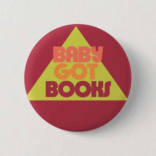 Chapa Redonda De 5 Cm Baby got Books (Anverso)