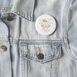 Chapa Redonda De 5 Cm Baby Shower de calabaza