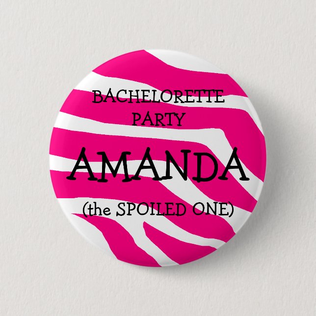 Chapa Redonda De 5 Cm Bachelorette estropeado (Anverso)