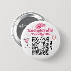 Chapa Redonda De 5 Cm Bachelorette Venmo Código QR Comprar A La Novia Un