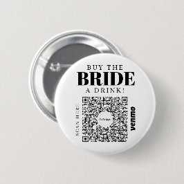 Chapa Redonda De 5 Cm Bachelorette Venmo Código QR Comprar A La Novia Un