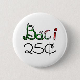 Chapa Redonda De 5 Cm Baci (besos) 25 centavos