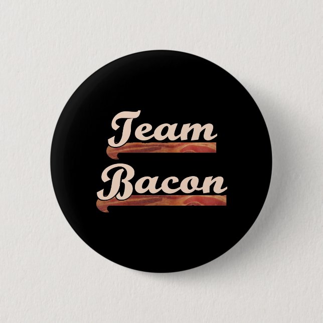 Chapa Redonda De 5 Cm Bacon Team (Anverso)