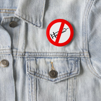 Chapa Redonda De 5 Cm Badge/Bouton Anti Vax