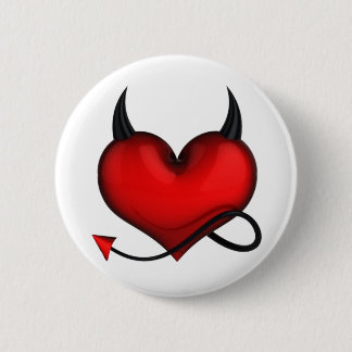 Chapa Redonda De 5 Cm Badge devil heart