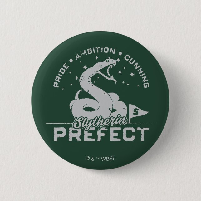 Chapa Redonda De 5 Cm Badge Prefecto SLYTHERIN™ (Anverso)