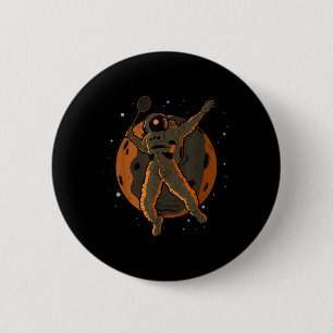 Chapa Redonda De 5 Cm Bádminton Astronauta Espacio Exterior Hombre Espac