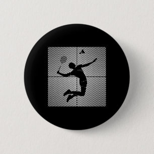 Chapa Redonda De 5 Cm Badminton Game Shuttle