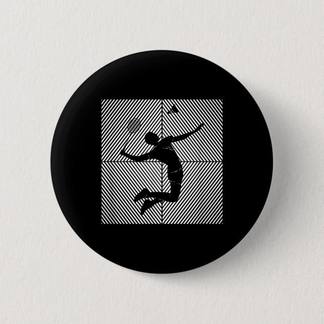 Chapa Redonda De 5 Cm Badminton Game Shuttle (Anverso)