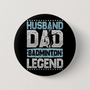 Chapa Redonda De 5 Cm Badminton Legends Transbordador retro Badminto mas