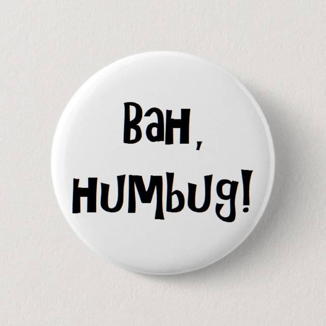 Chapa Redonda De 5 Cm bah humbug (Anverso)